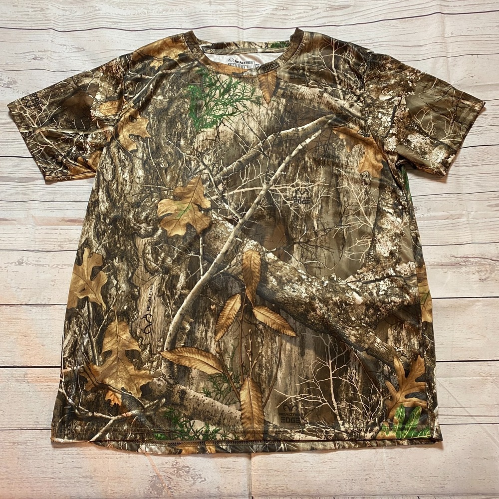 RealTree by Staghorn Creek 100%‎ Polyester Camouflage Shirt Men's Size XL